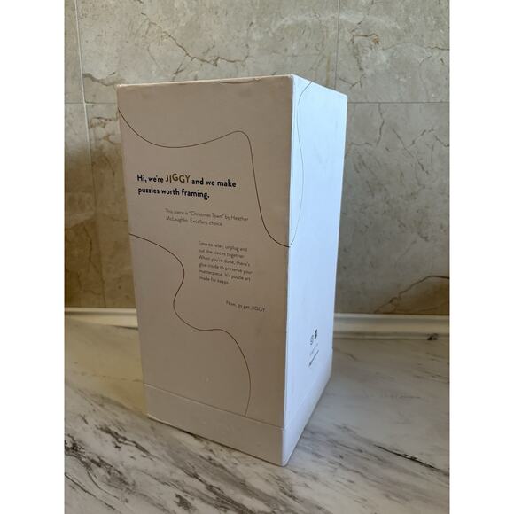 Jiggy 800-Pc Jigsaw Puzzle “Christmas town” - Frameable Premium Holiday Gift Set - Picture 5 of 8